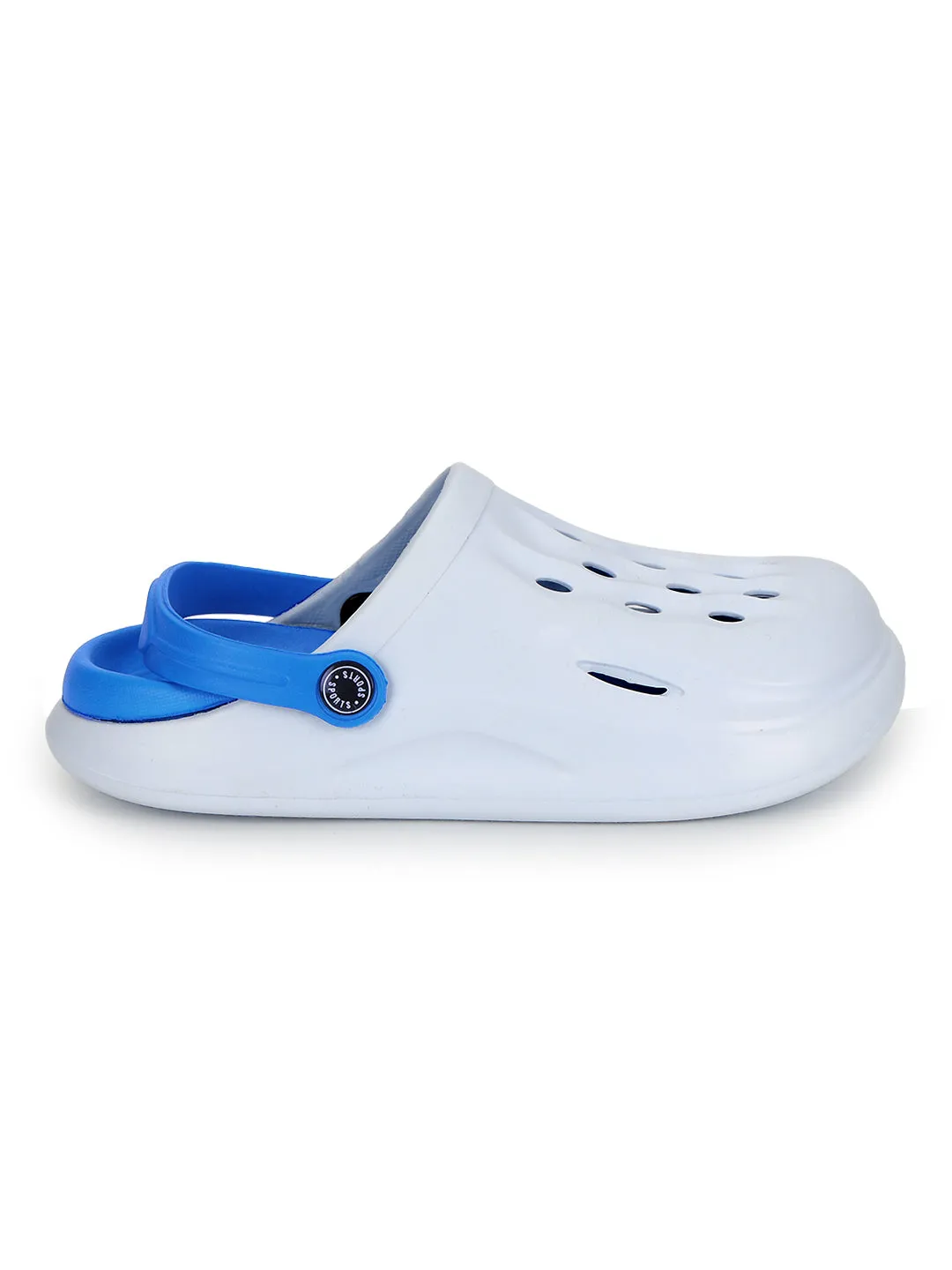 Sky Blue Stylish Slip-On Clogs For Kids-Unisex (TC-LCLOG3-SKYBLU)