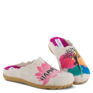 Spring Step Shoes  Flexus Namaste Slipper Women’s Felt Indoor/Outdoor 1" Heel
