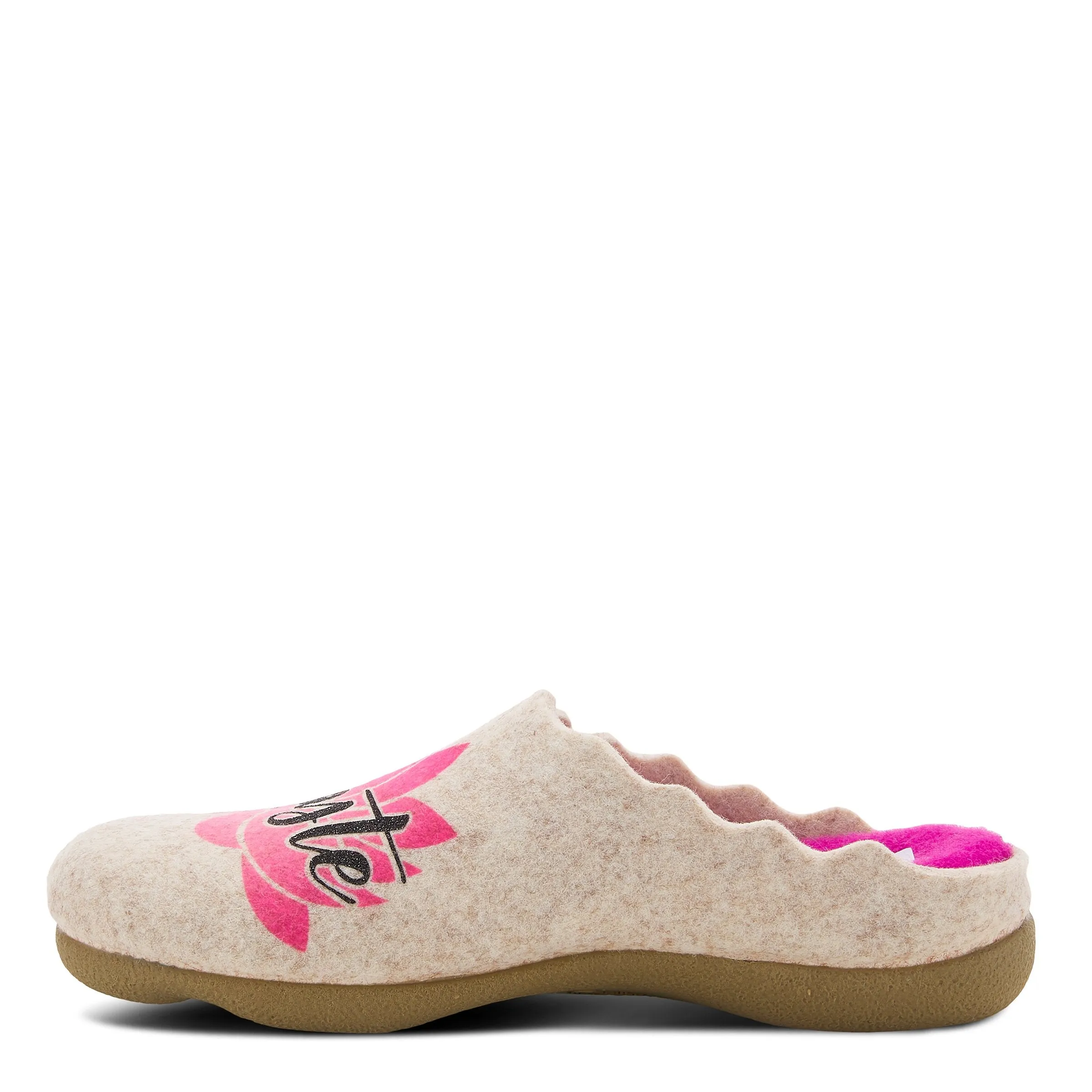 Spring Step Shoes  Flexus Namaste Slipper Women’s Felt Indoor/Outdoor 1" Heel