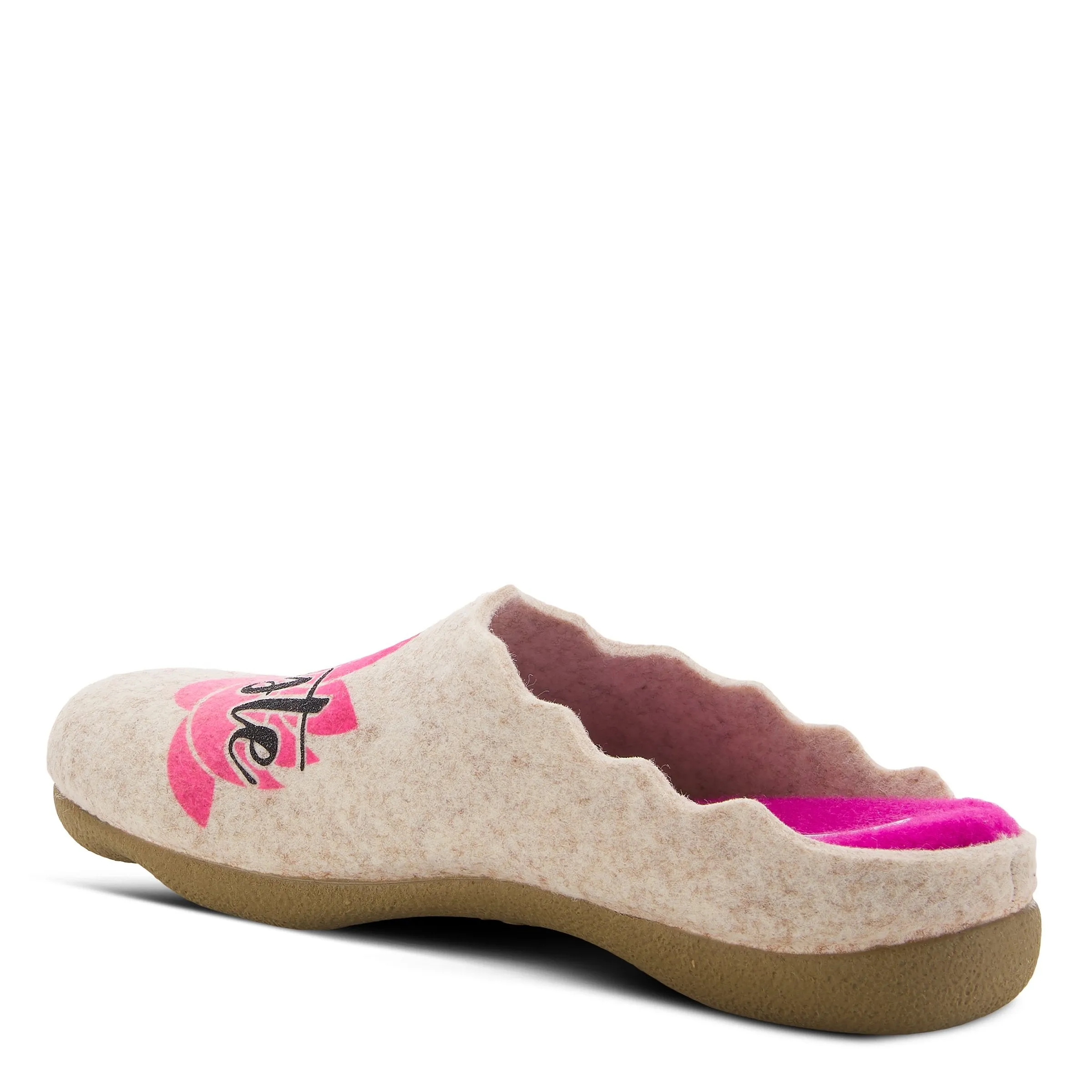 Spring Step Shoes  Flexus Namaste Slipper Women’s Felt Indoor/Outdoor 1" Heel