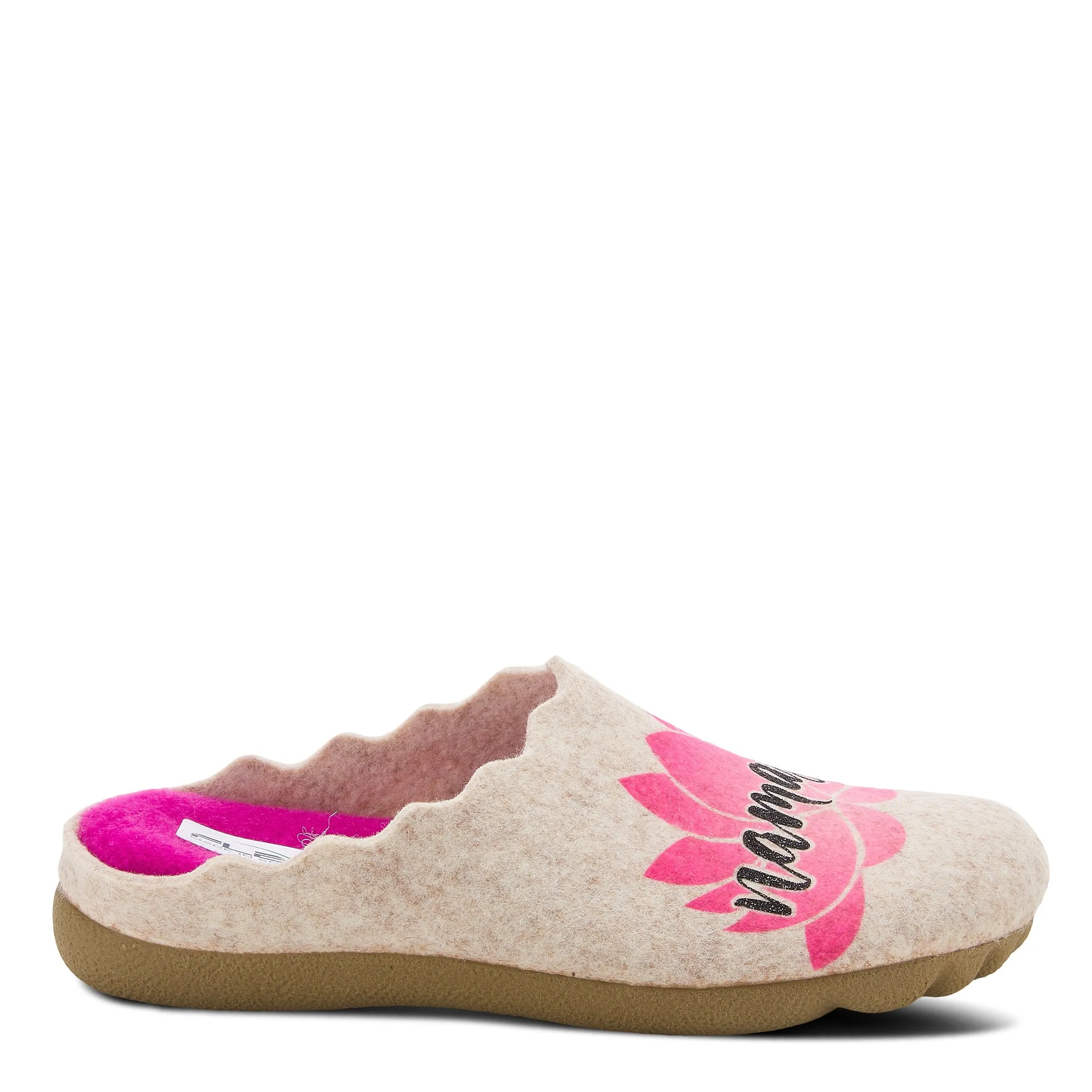 Spring Step Shoes  Flexus Namaste Slipper Women’s Felt Indoor/Outdoor 1" Heel