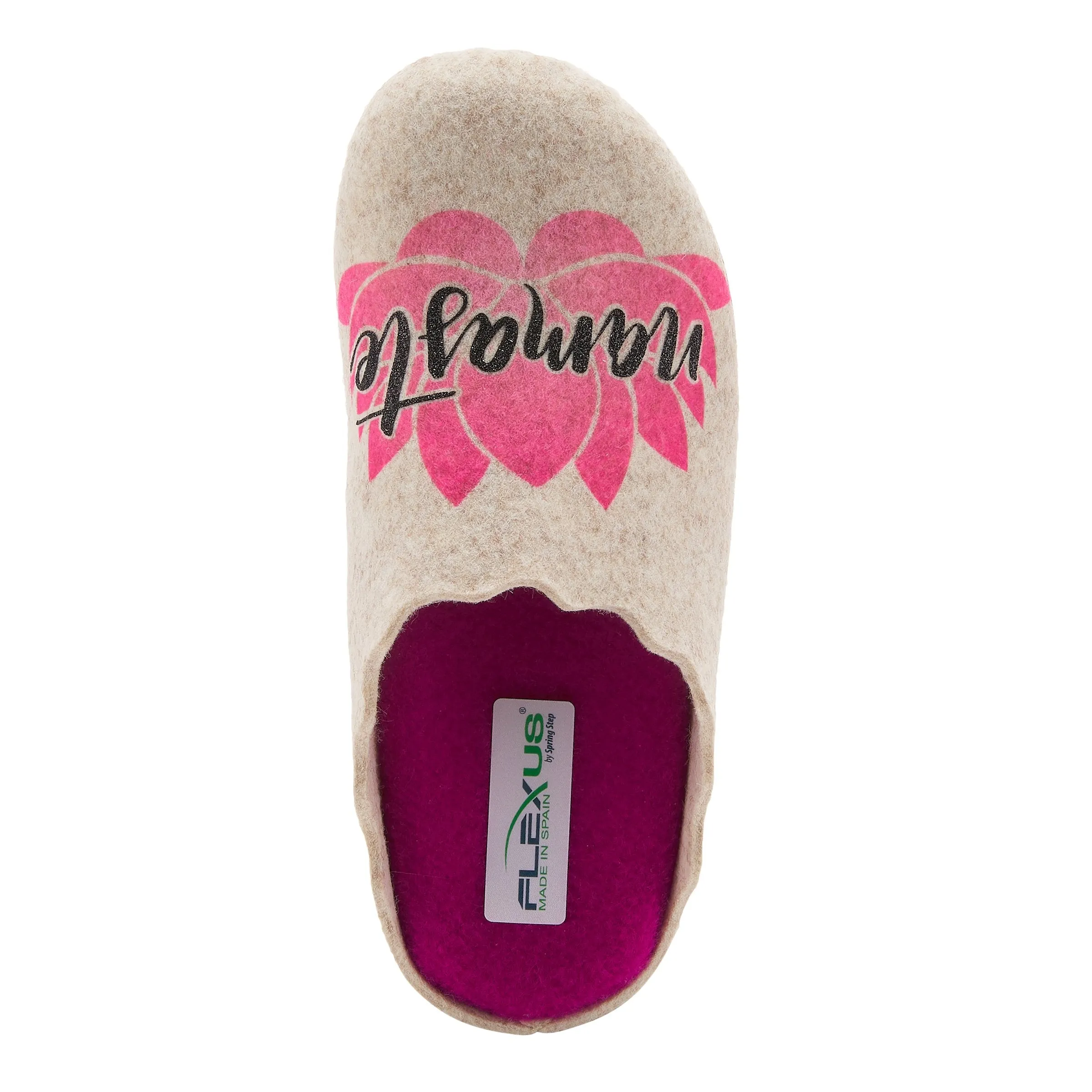 Spring Step Shoes  Flexus Namaste Slipper Women’s Felt Indoor/Outdoor 1" Heel