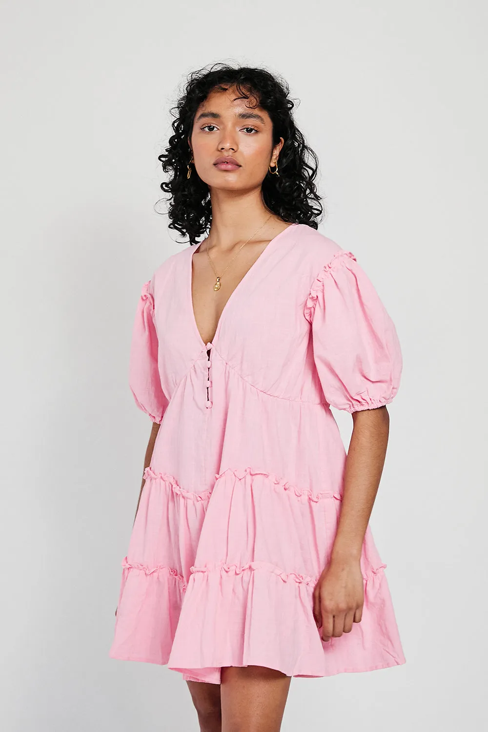 Tarelle Dress - Taffy Pink