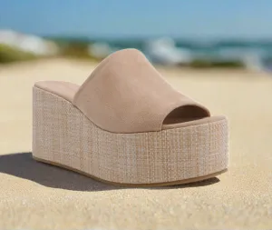 TRIBE Taupe Faux Suede