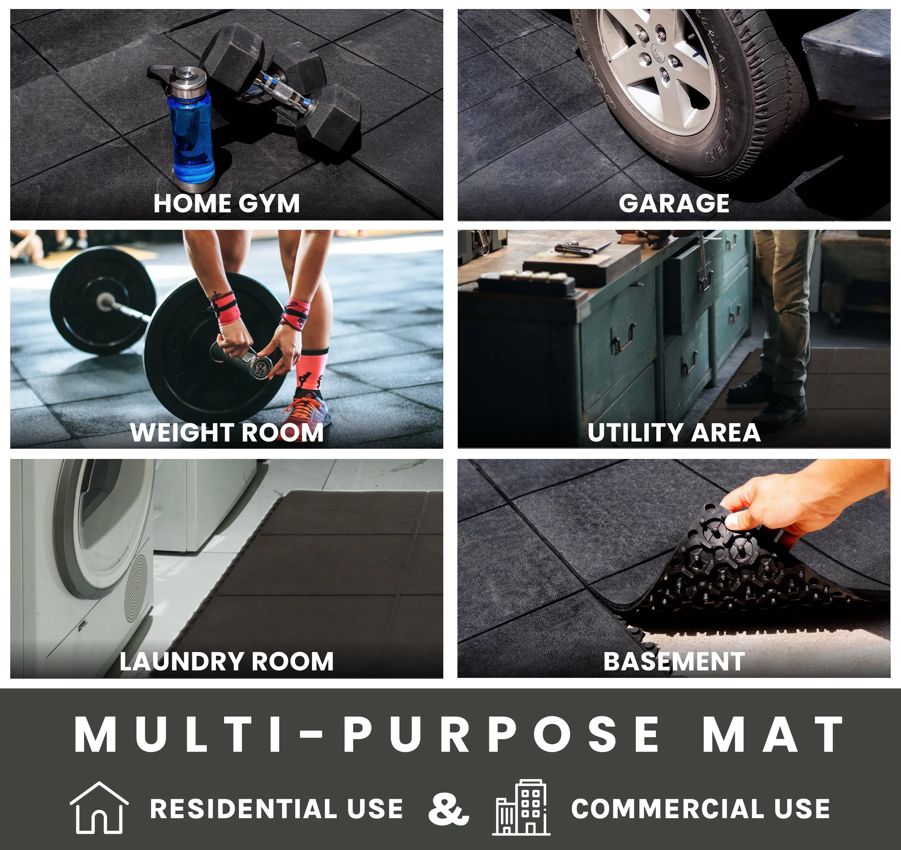 Ultra-Thick Interlocking Floor Mat