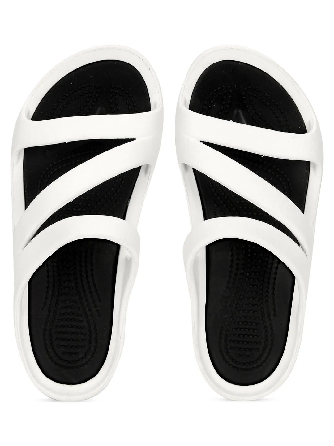 White Stylish Slip-On Flats For Women (TC-LFLAT1-WHT)