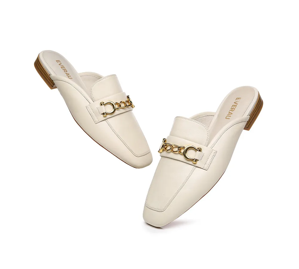Women Slide Sheepskin Leather Slip-on Flats Grier