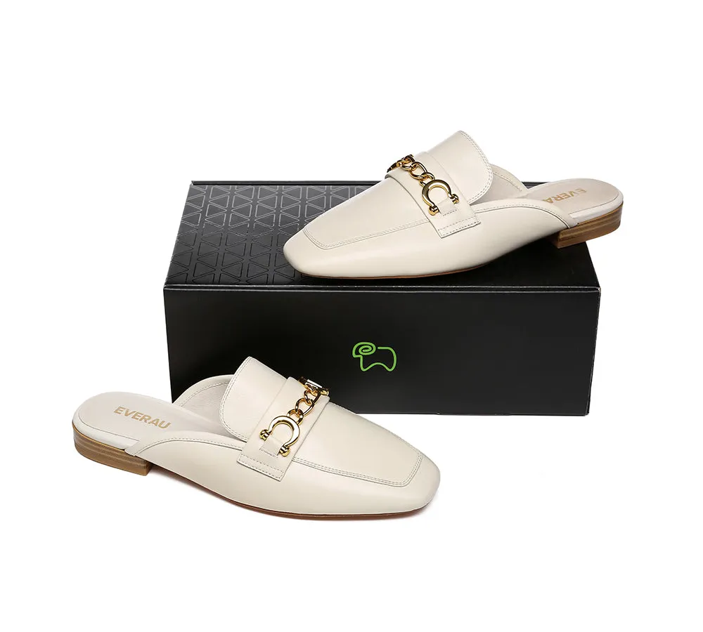 Women Slide Sheepskin Leather Slip-on Flats Grier