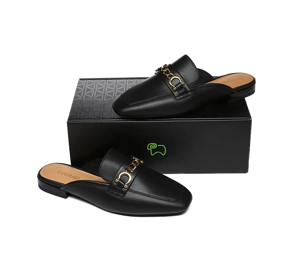 Women Slide Sheepskin Leather Slip-on Flats Grier