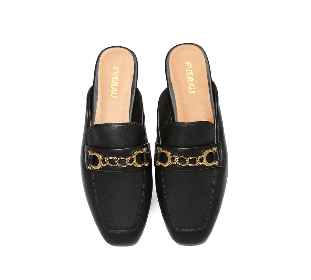 Women Slide Sheepskin Leather Slip-on Flats Grier