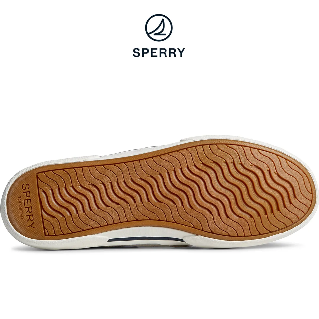 Women's Pier Wave Washed Heavy Twill Boat Sneakers - White (STS88552)